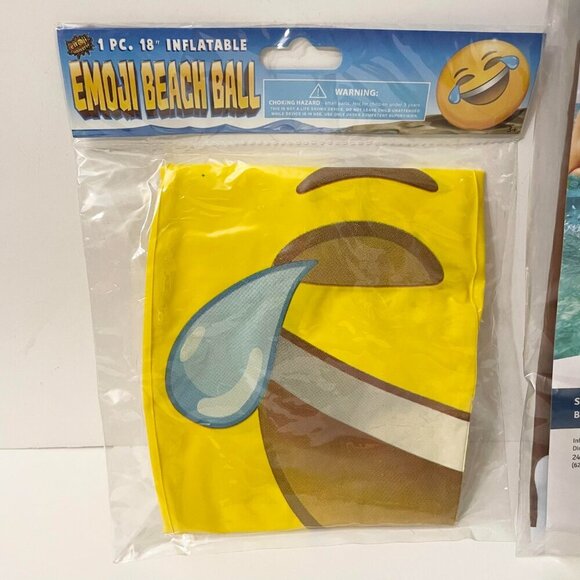 Emoji Beach Ball and Gigantic Inflatable Sport Ball - Picture 3 of 14